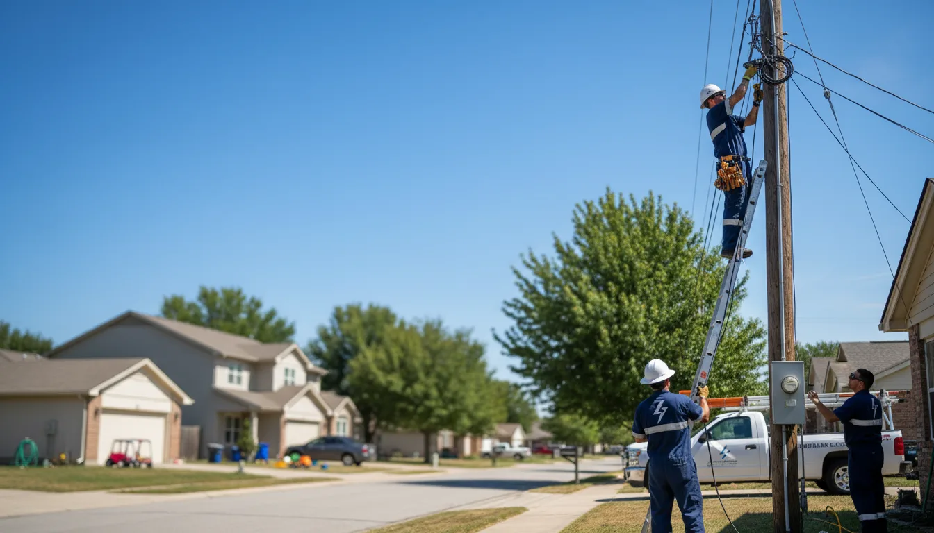 Residential electrician providing installation services in Fountain City, IN
